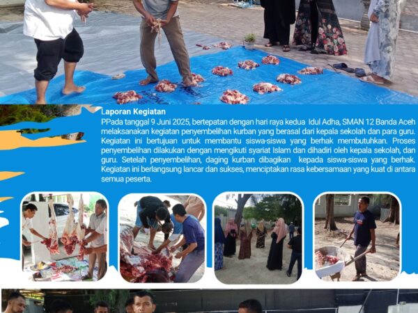 Pelaksanaan Kurban di SMAN 12 Banda Aceh