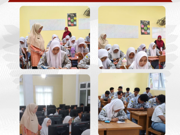 Pelaksanaan TO UTBK-SNBT SMA Negeri 12 Banda Aceh Dipantau Langsung Pengawas dan Kepala Sekolah