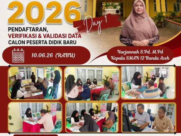 Hari Pertama SPMB 2026 di SMA Negeri 12 Banda Aceh Berjalan Lancar dan Tertib