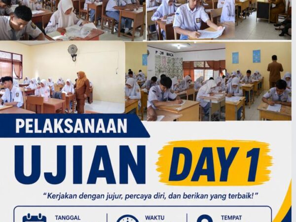 Pelaksanaan Ujian Hari Pertama di SMA Negeri 12 Banda Aceh Berjalan Lancar dan Tertib