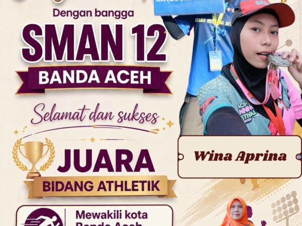 SMAN 12 Banda Aceh Kembali Raih Prestasi di Bidang Atletik