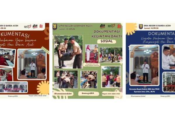Semangat Damai dan Peduli, SMA Negeri 12 Banda Aceh Gelar Kegiatan di Masjid Al-Badar, Lampineung