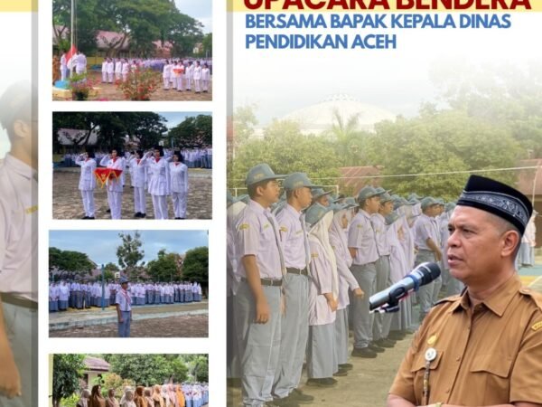 SMA Negeri 12 Banda Aceh Gelar Upacara Bendera Bersama Kepala Dinas Pendidikan Aceh